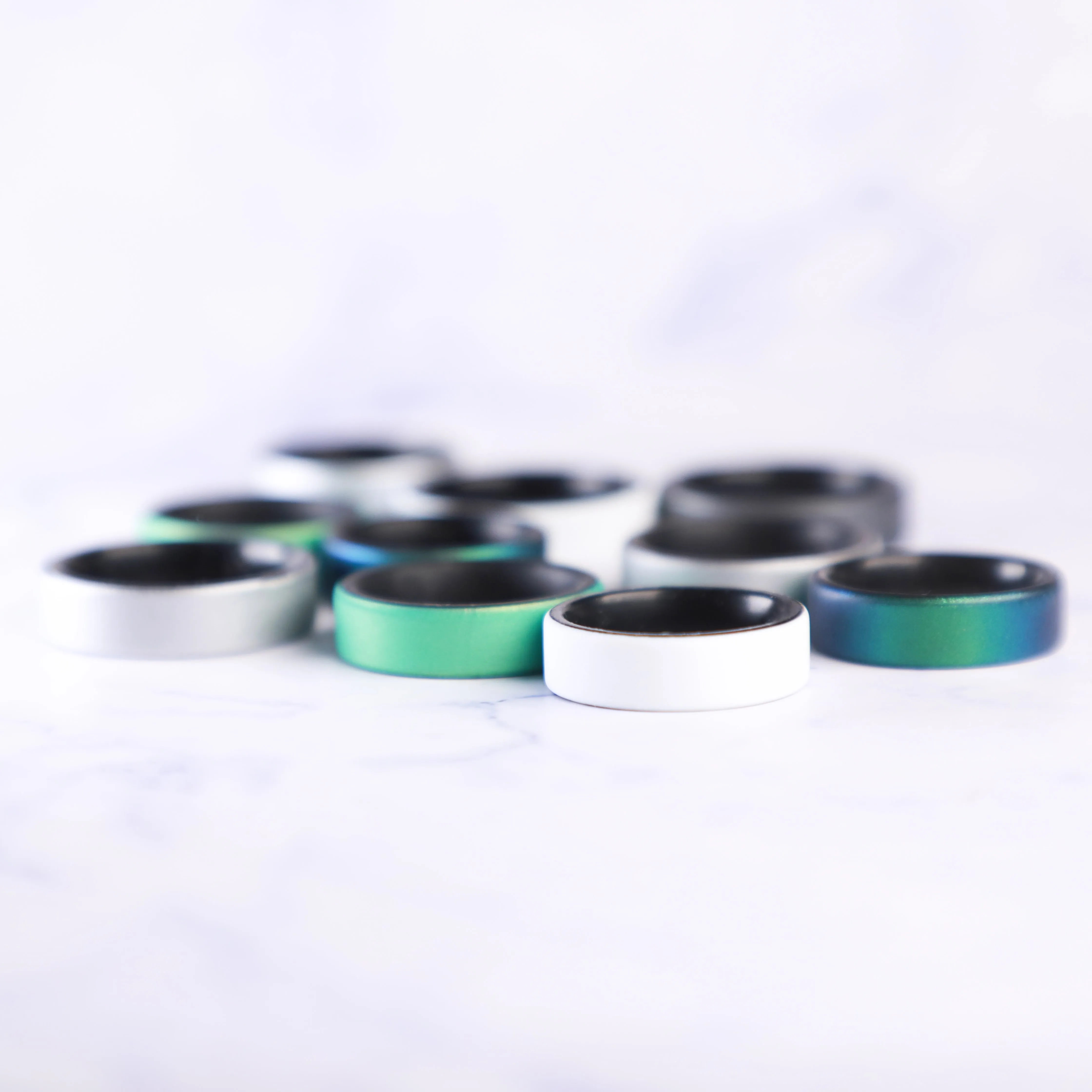 Emerald Dual Layer Breathable Silicone Ring