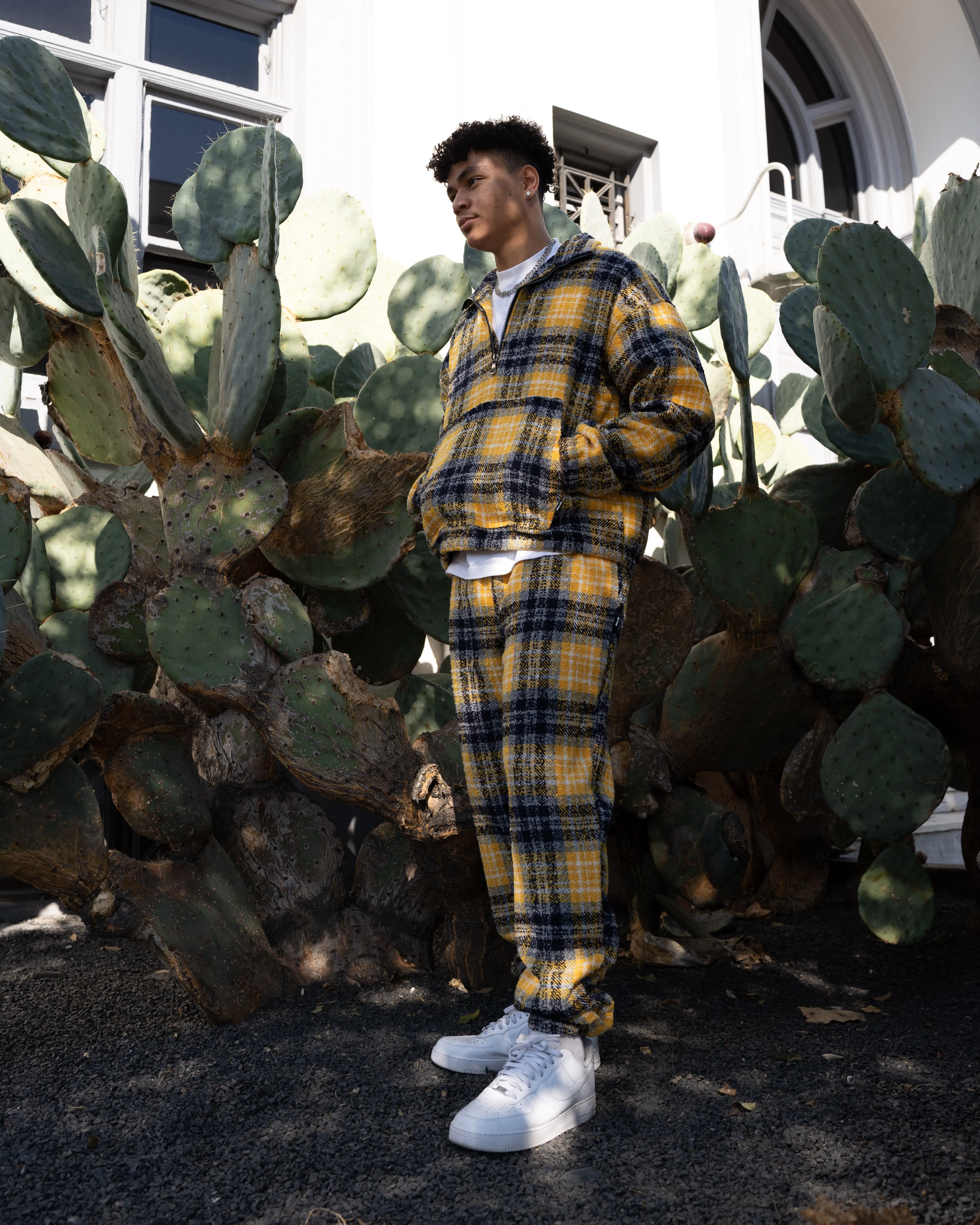 EPTM FLANNEL JOGGERS-YELLOW