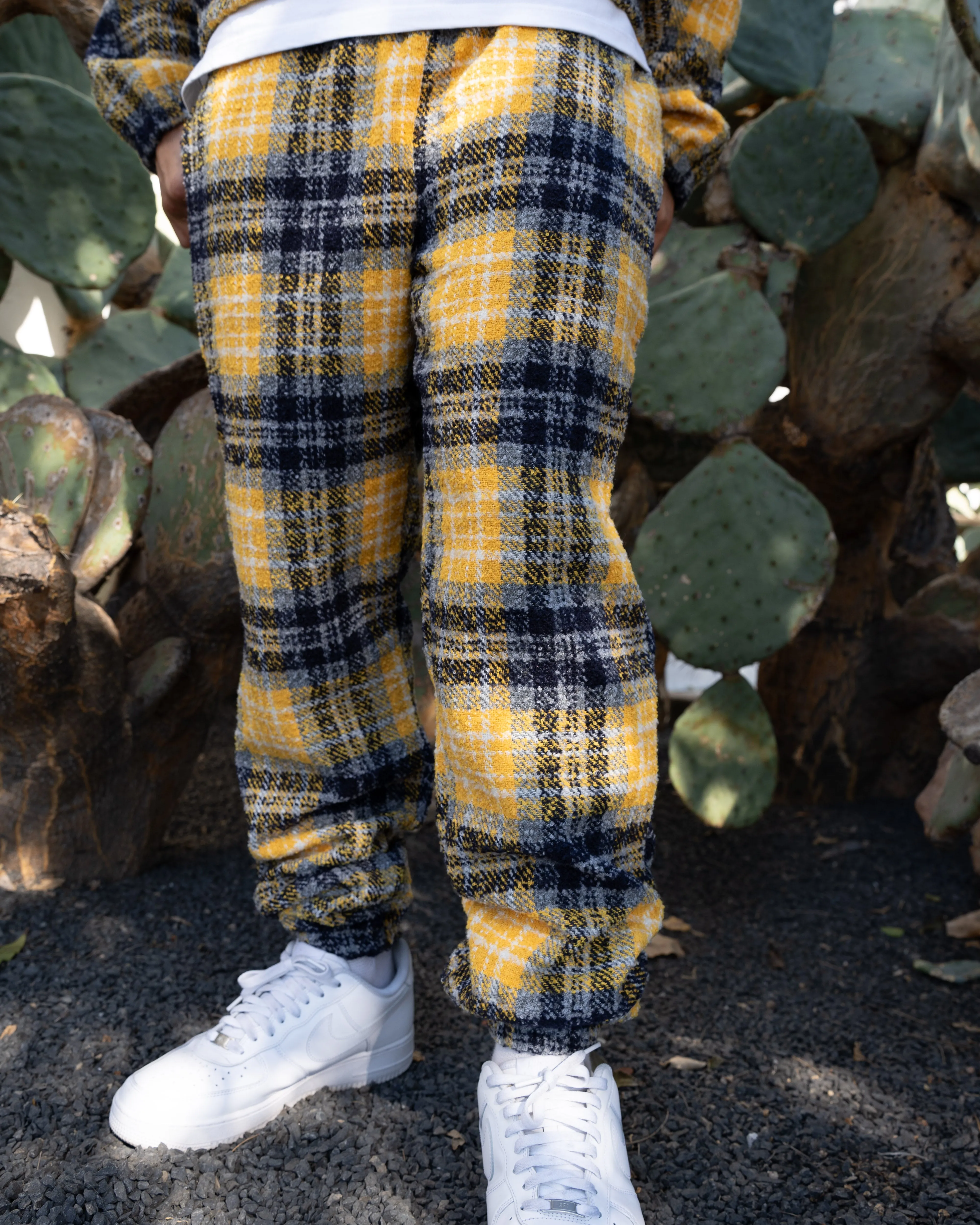 EPTM FLANNEL JOGGERS-YELLOW