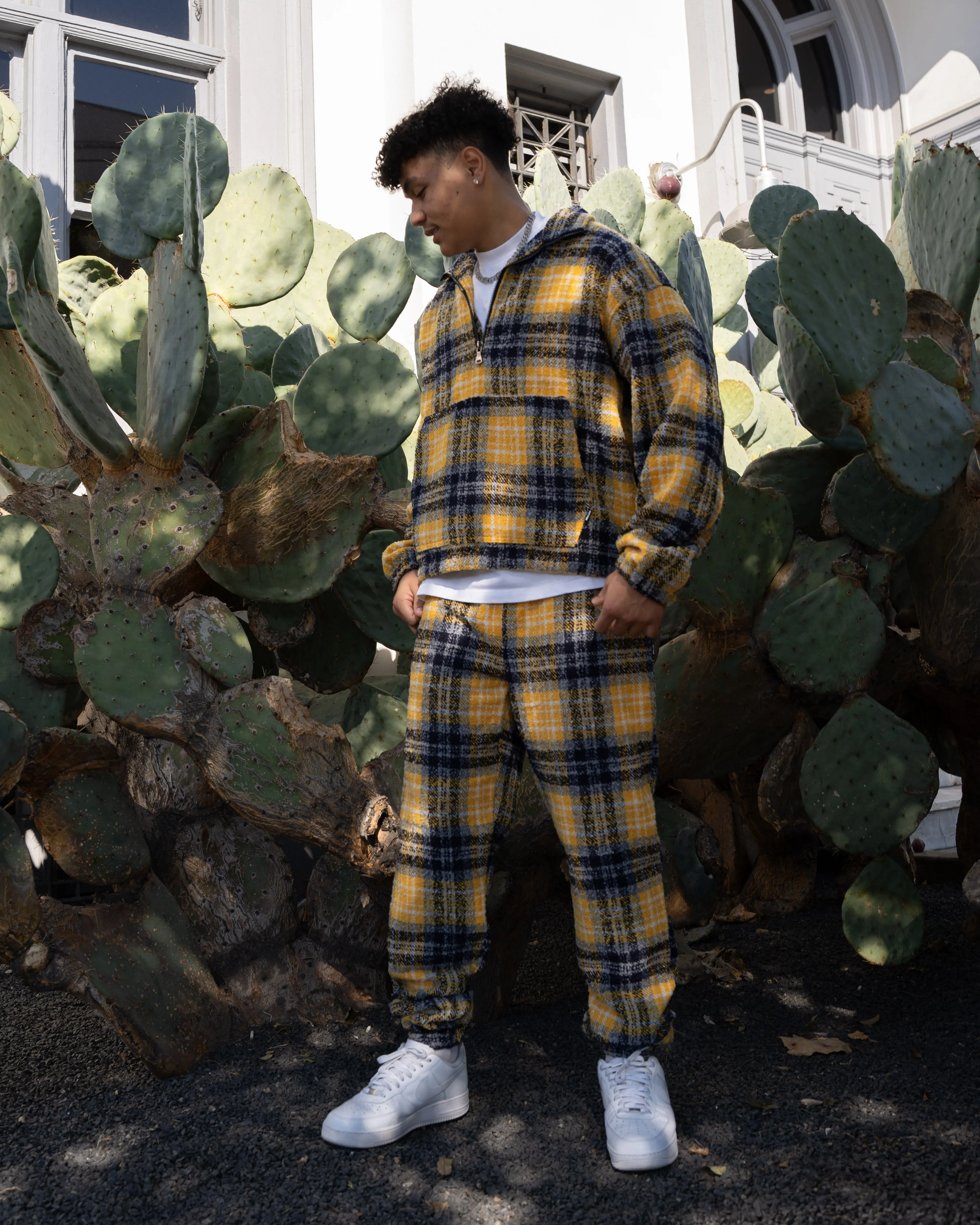 EPTM FLANNEL JOGGERS-YELLOW