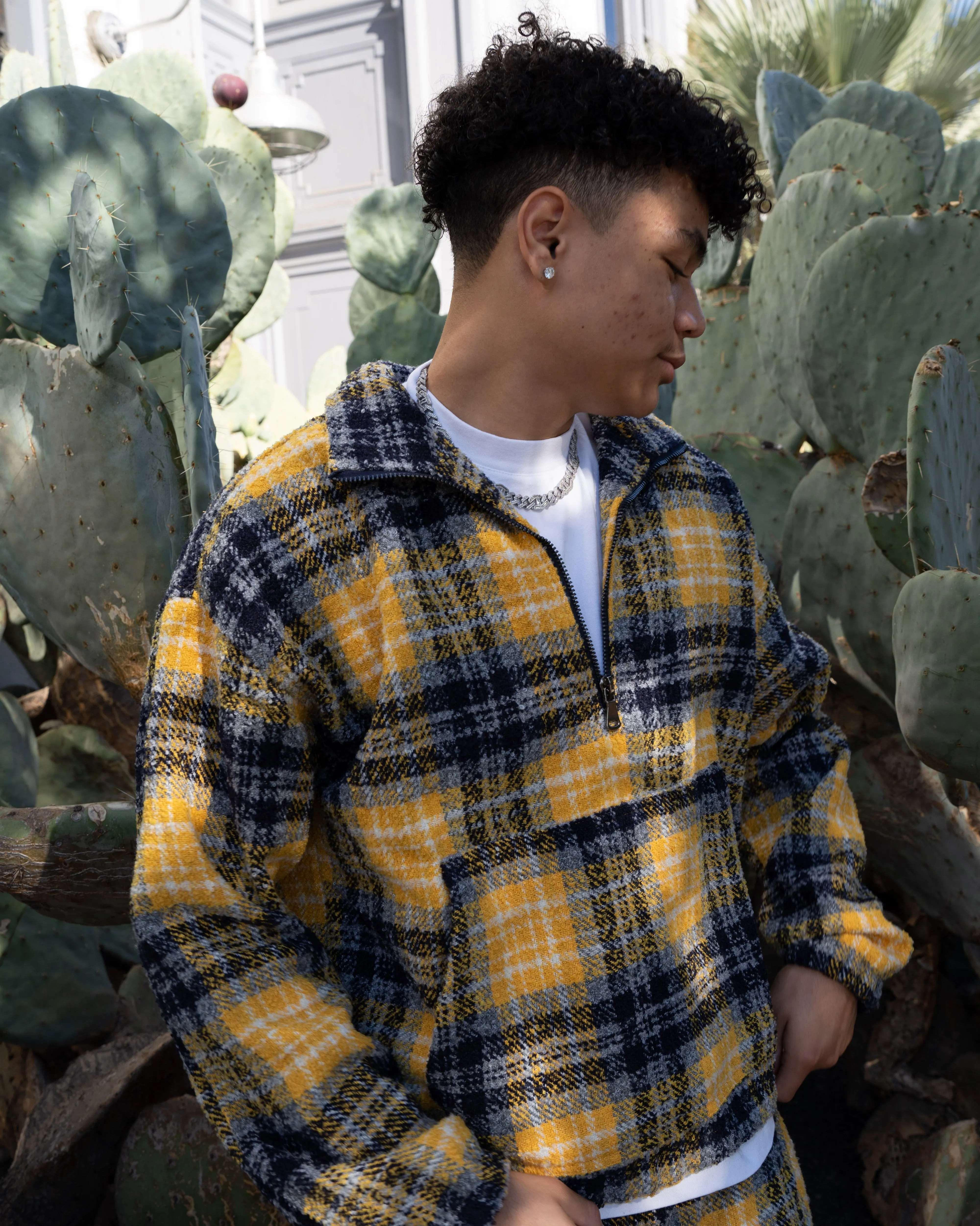 EPTM FLANNEL JOGGERS-YELLOW