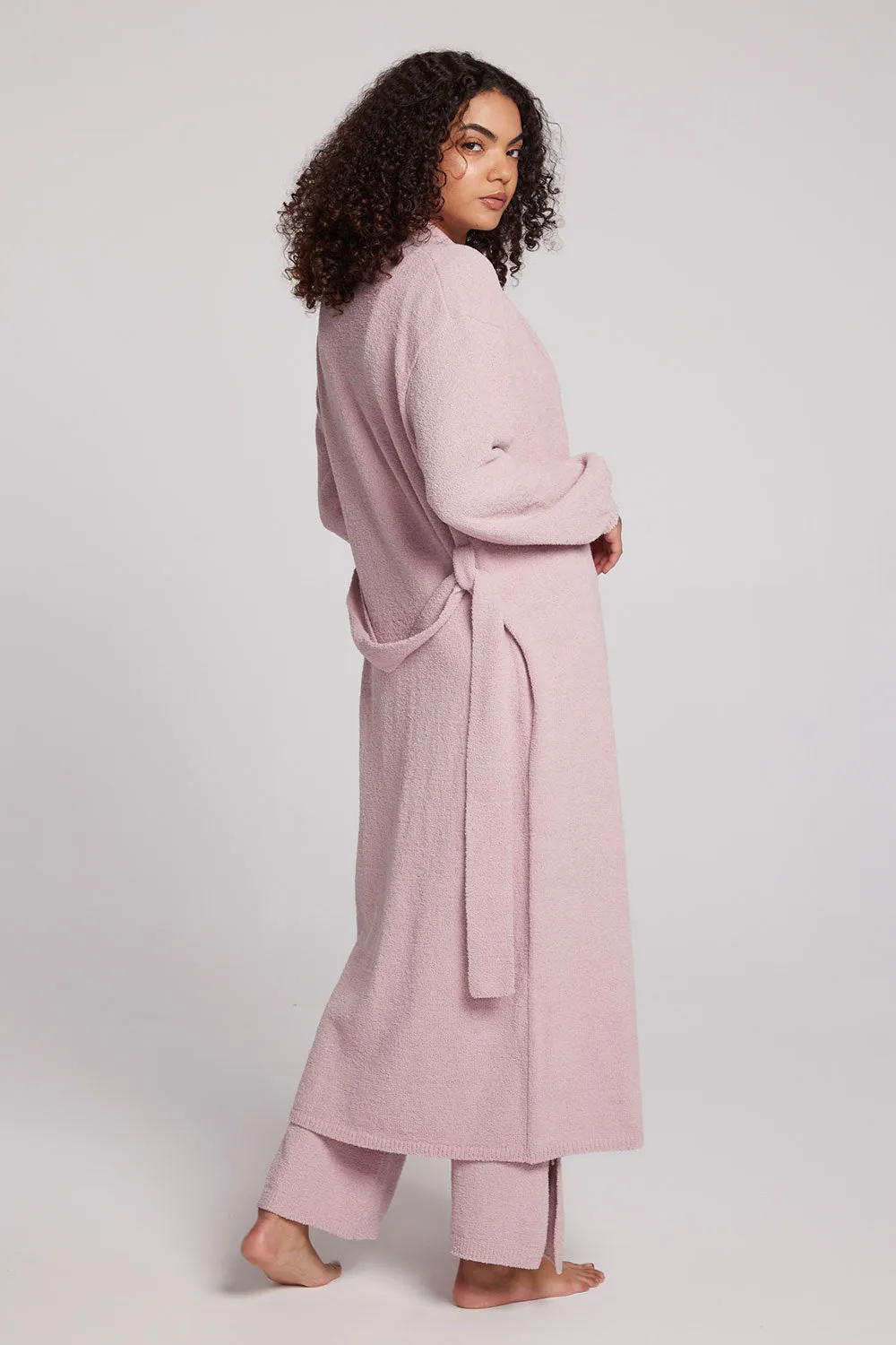 Eveee Mauve Rose Maxi Cardigan