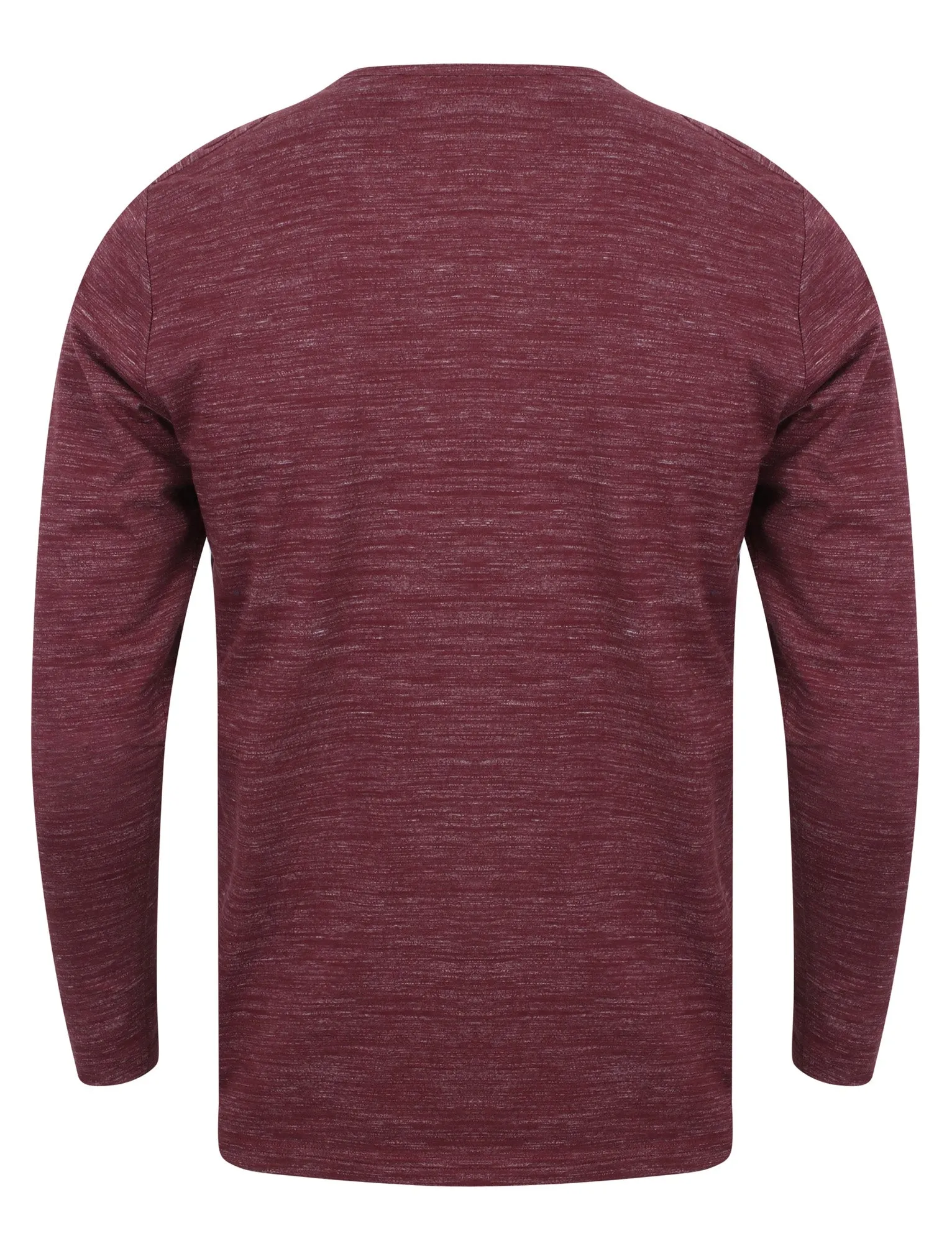 Felter Space Dye Mock Insert Long Sleeve Top In Mulled Wine - Dissident