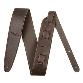 Fender Artisan Crafted Leather Strap, 2.5'' Brown