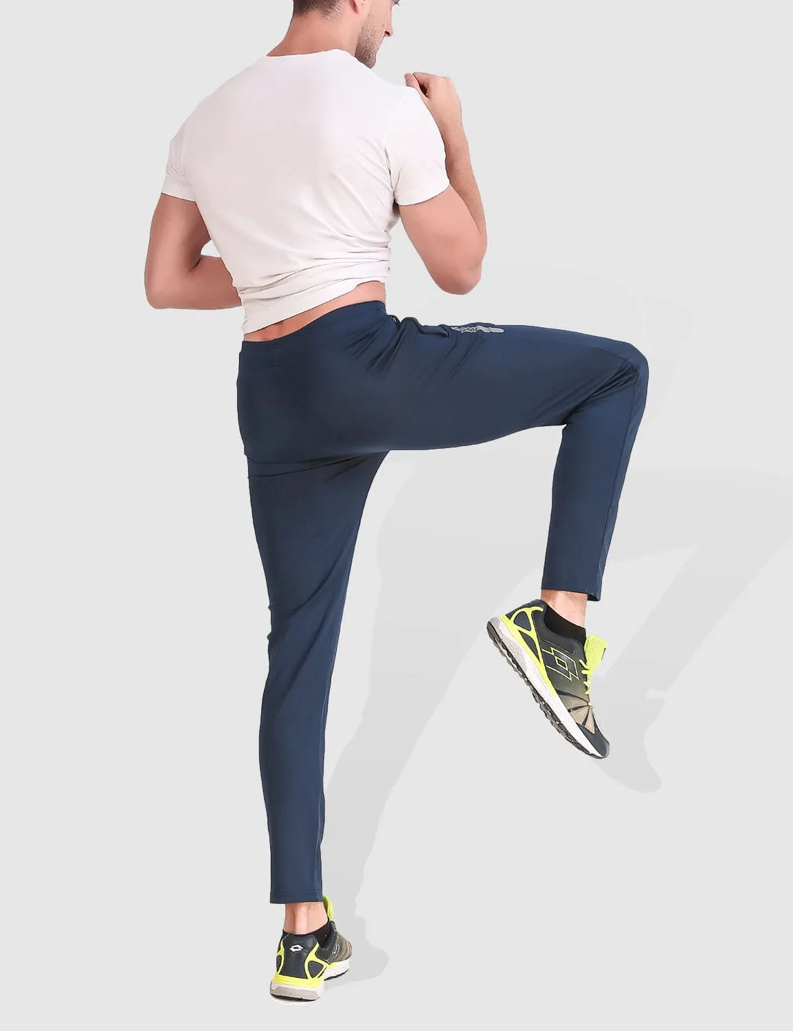 Fitinc Slim Fit Navy Blue Trackpant for Workout