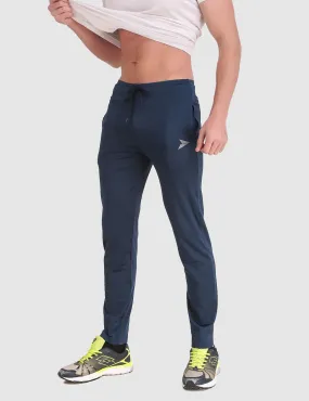 Fitinc Slim Fit Navy Blue Trackpant for Workout