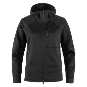 Fjallraven Womens Abisko Grid Fleece Hoodie Black