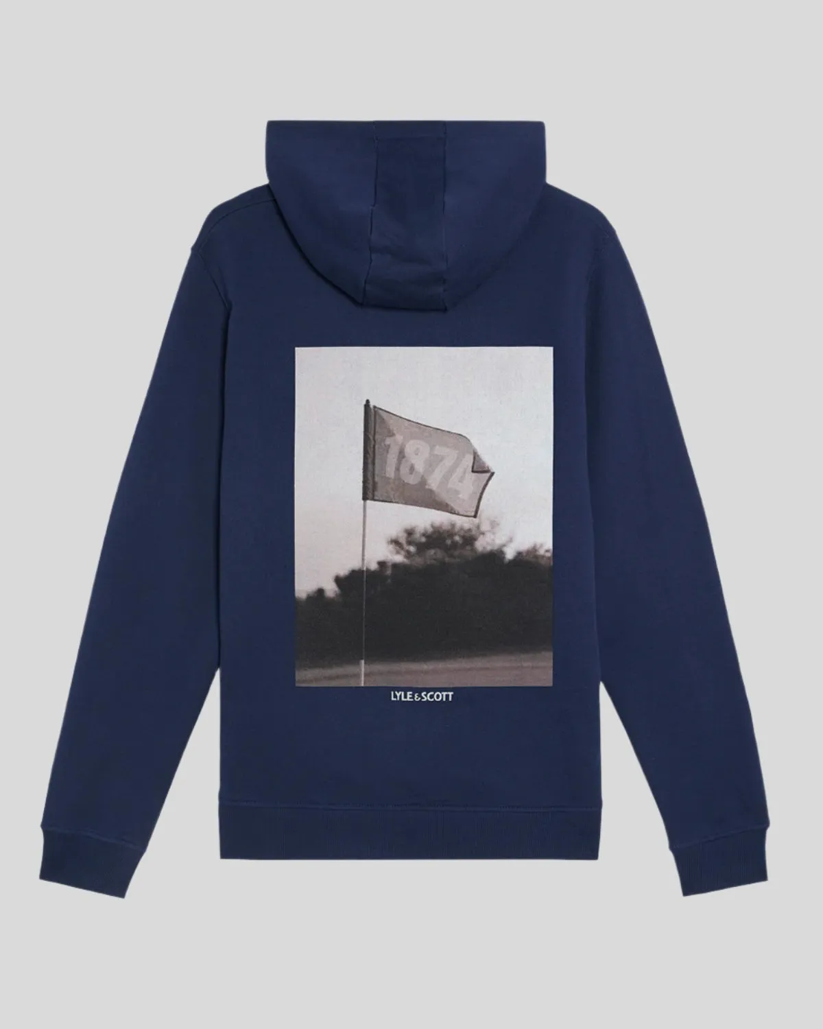 Flag Print Pullover Hoodie