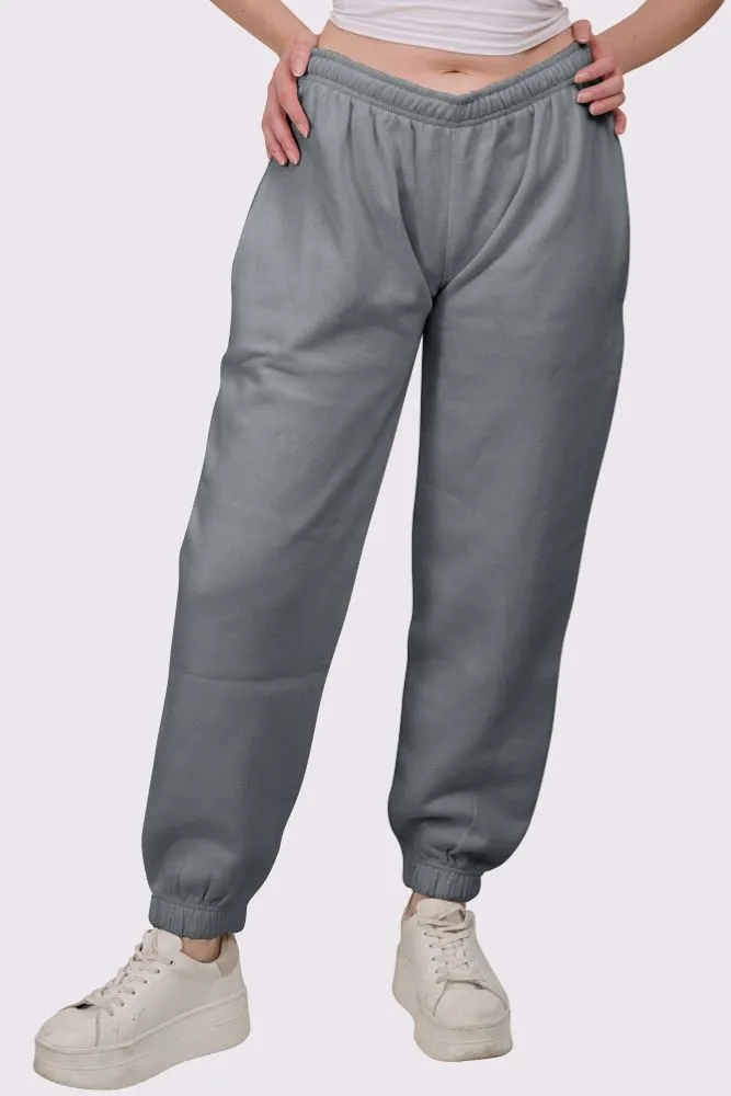 Fleece Full Length Closed Hem Jogging Bottoms