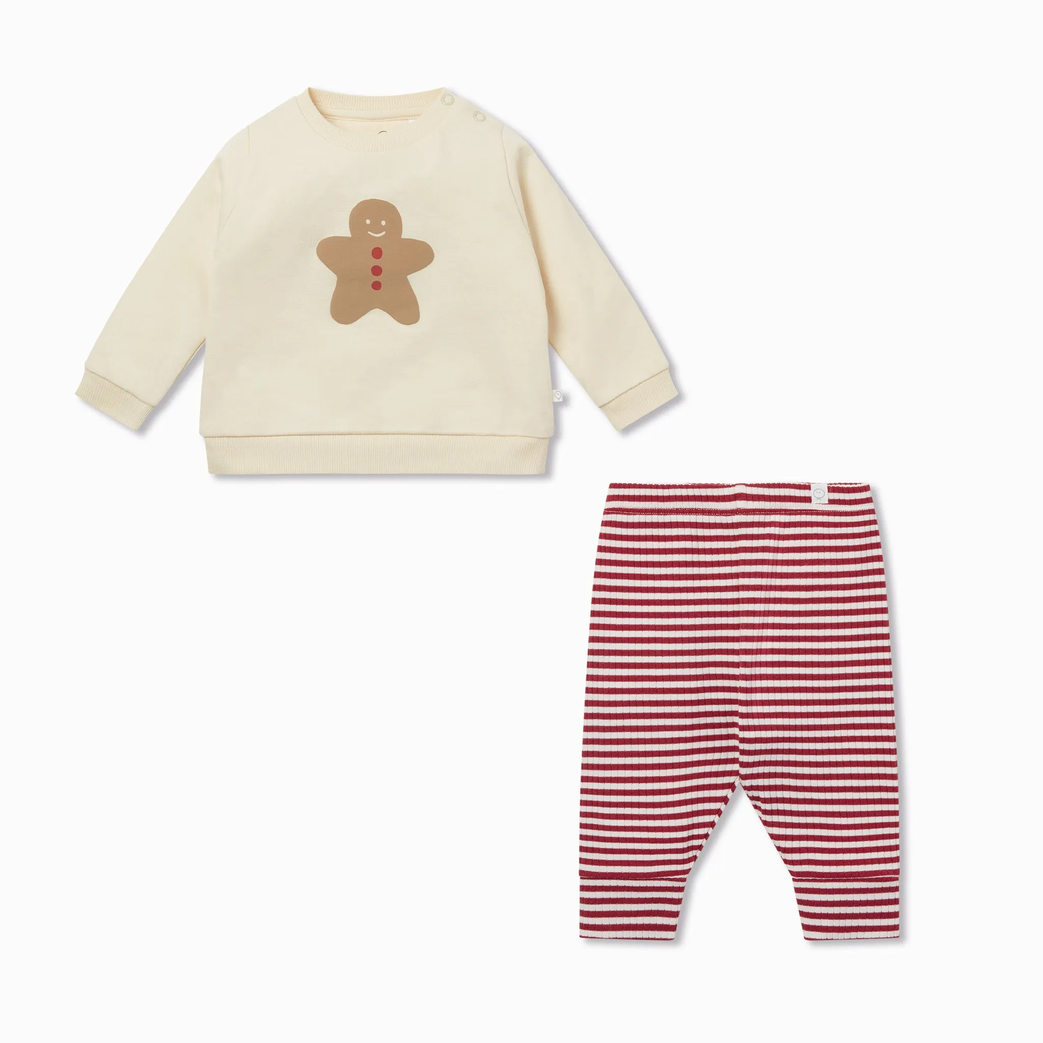 Gingerbread Sweatshirt & Ribbed Leggings Outfit