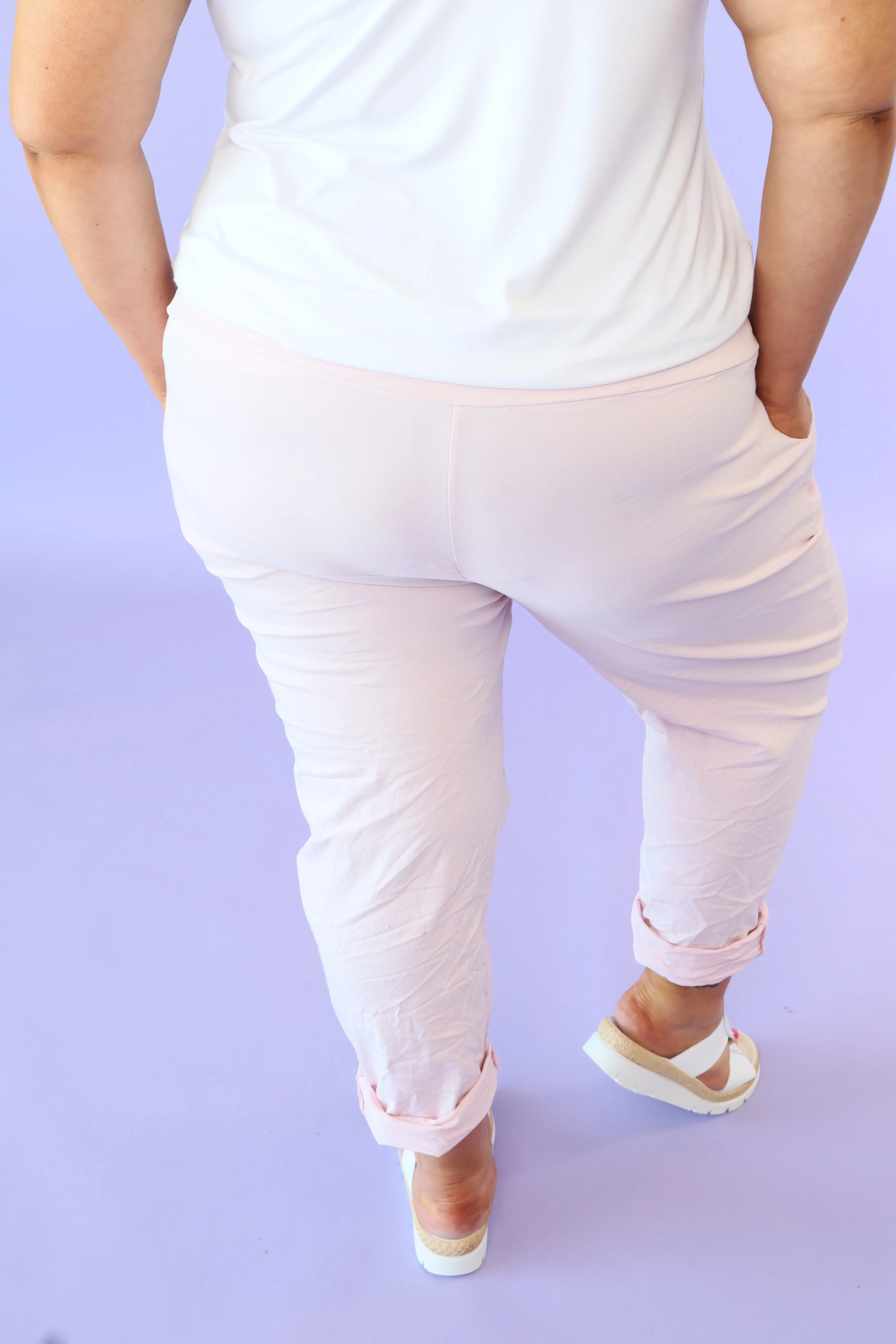 Grace Jogger in Baby Pink