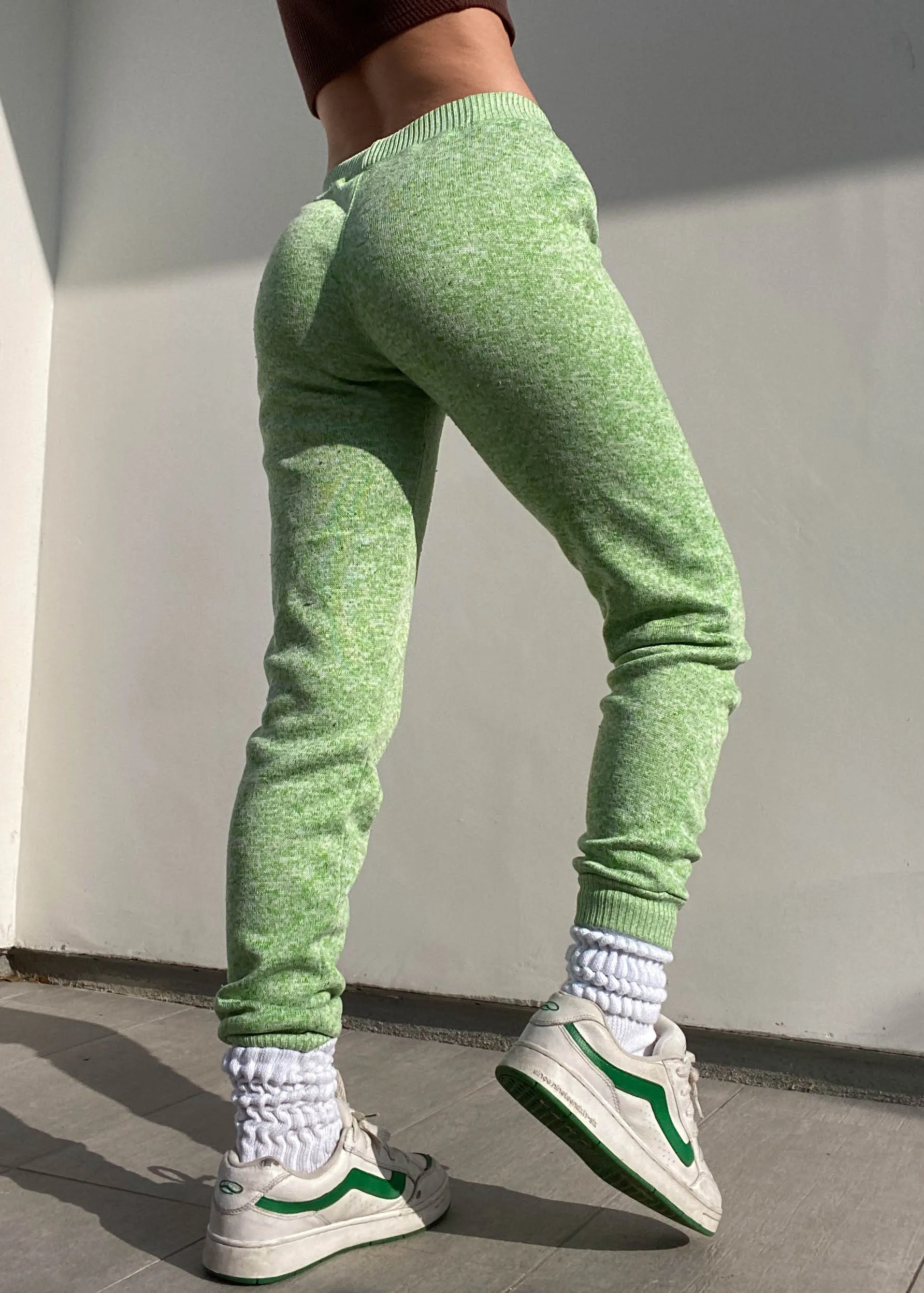 Heather Green Y2k Joggers