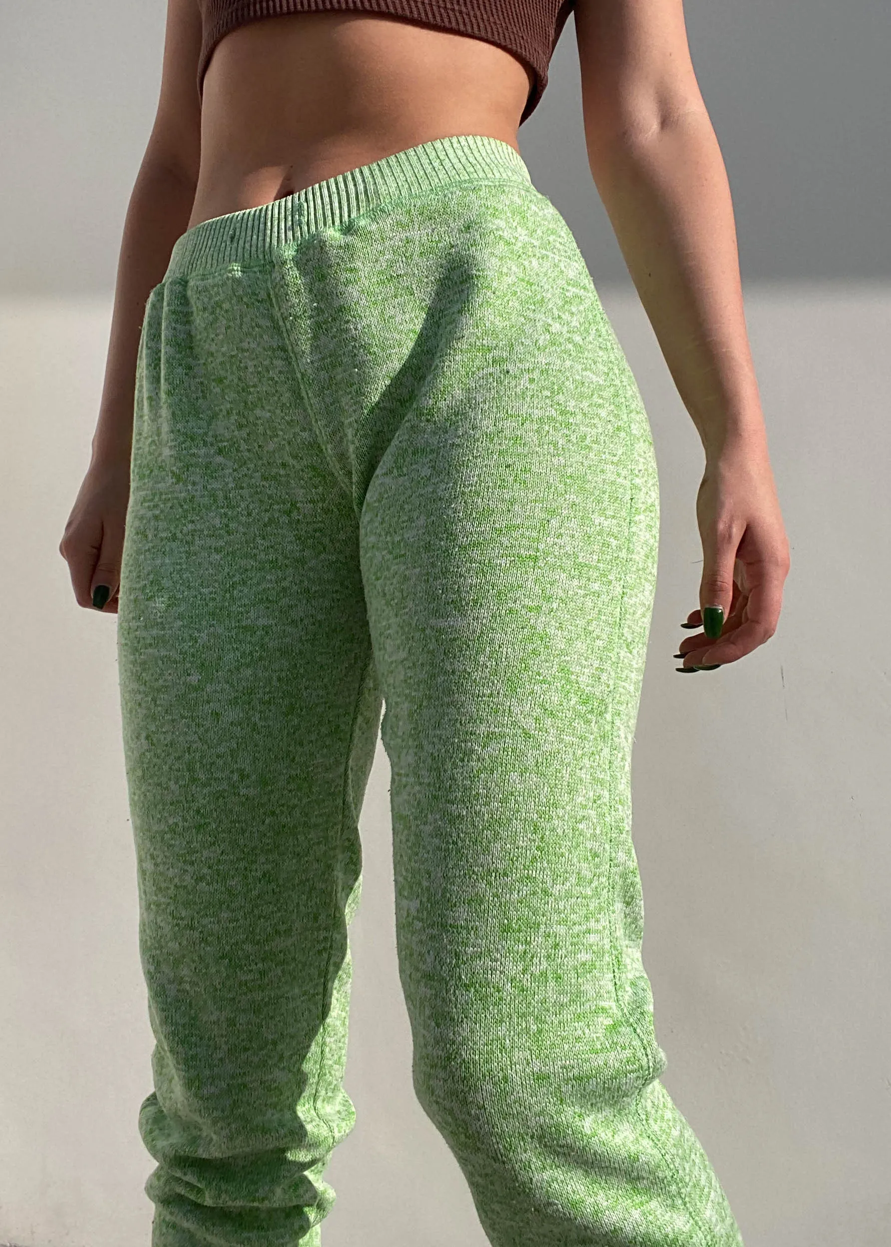 Heather Green Y2k Joggers