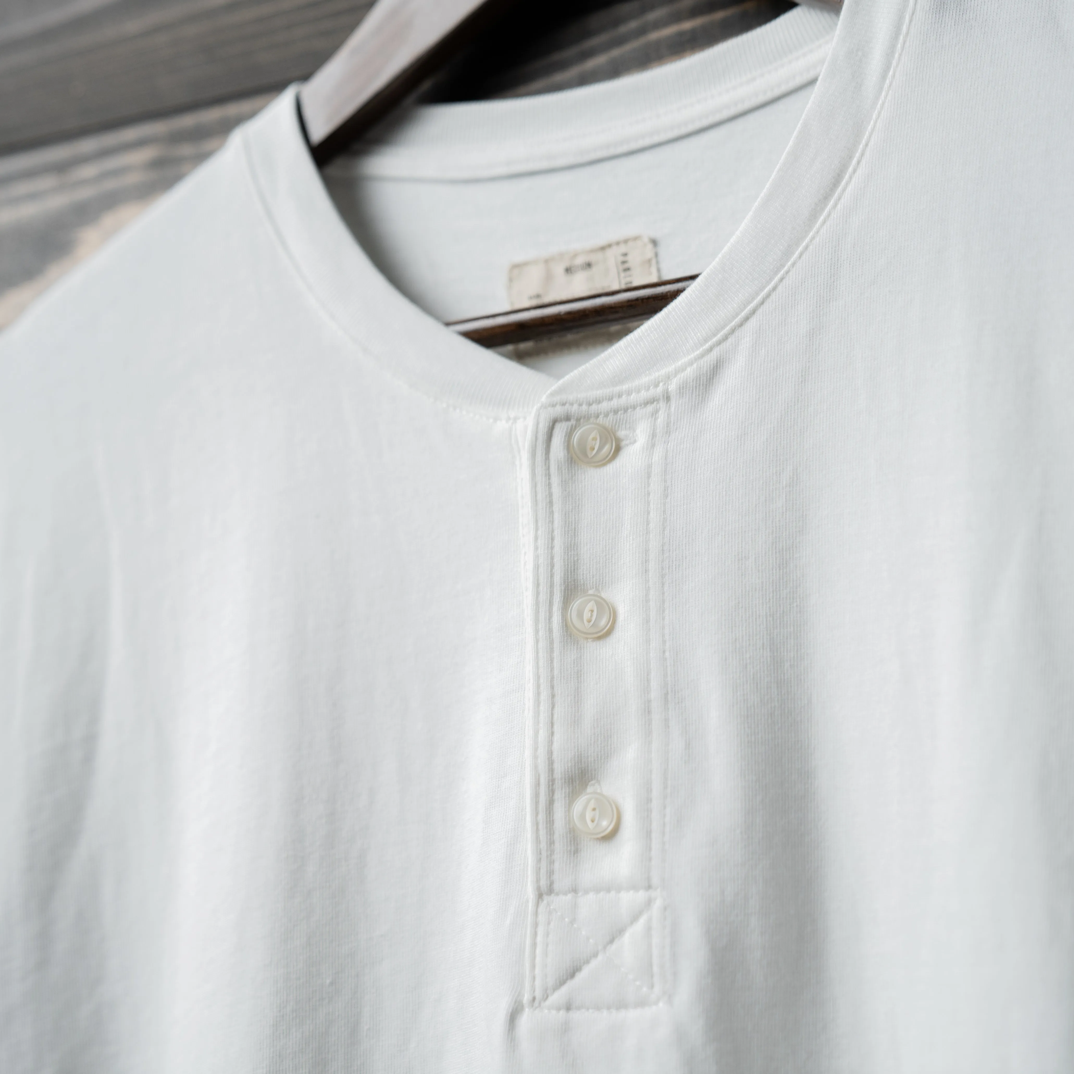 Henley neck t-shirt