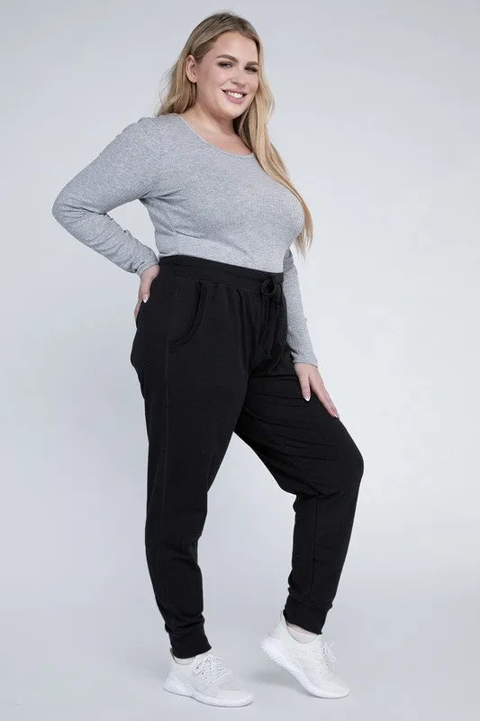 HI Curvy Plus Size Women Drawstring Jogger