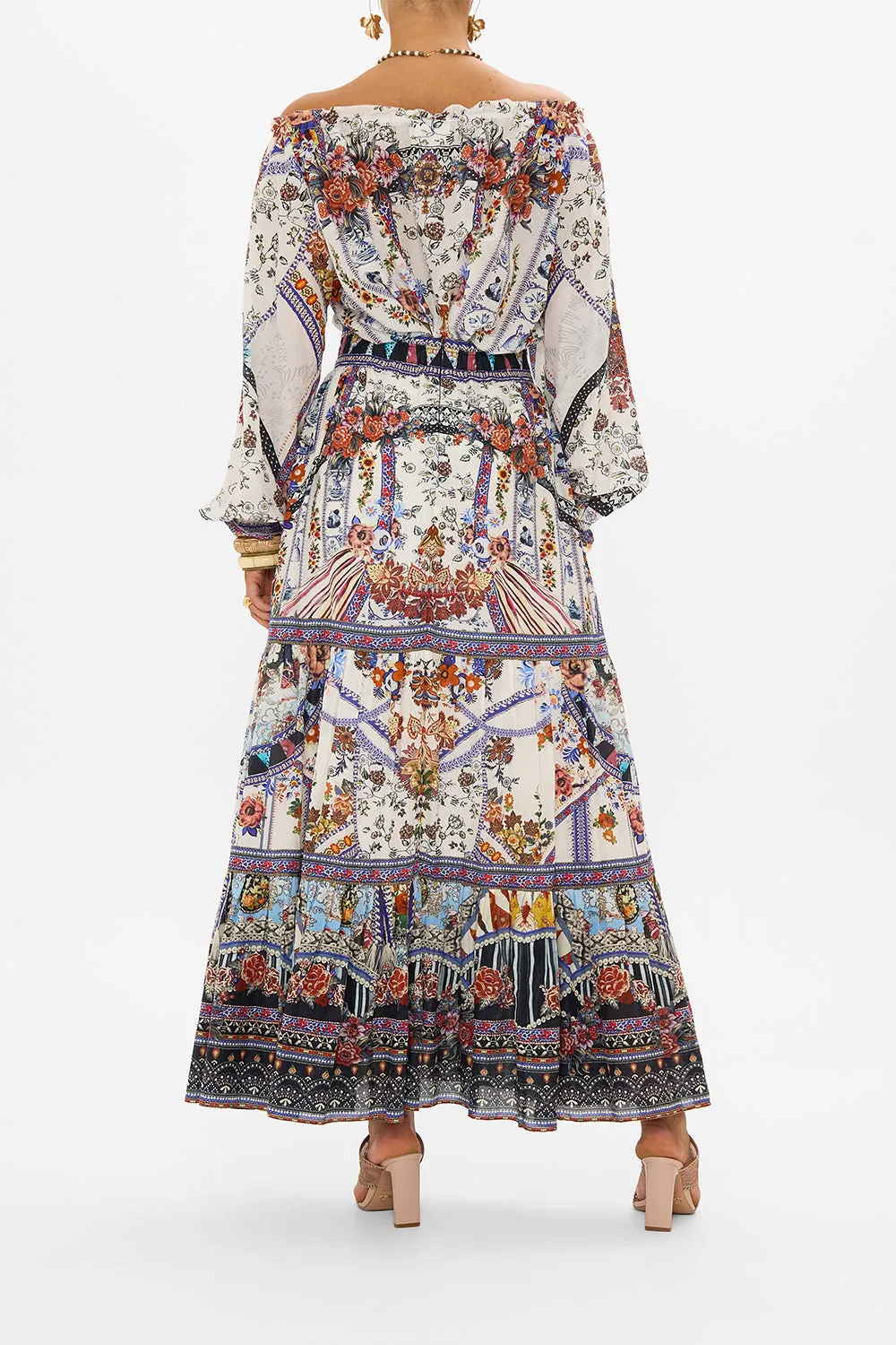 HIGH WAISTED TIERED SKIRT MY FOLK ART HEART