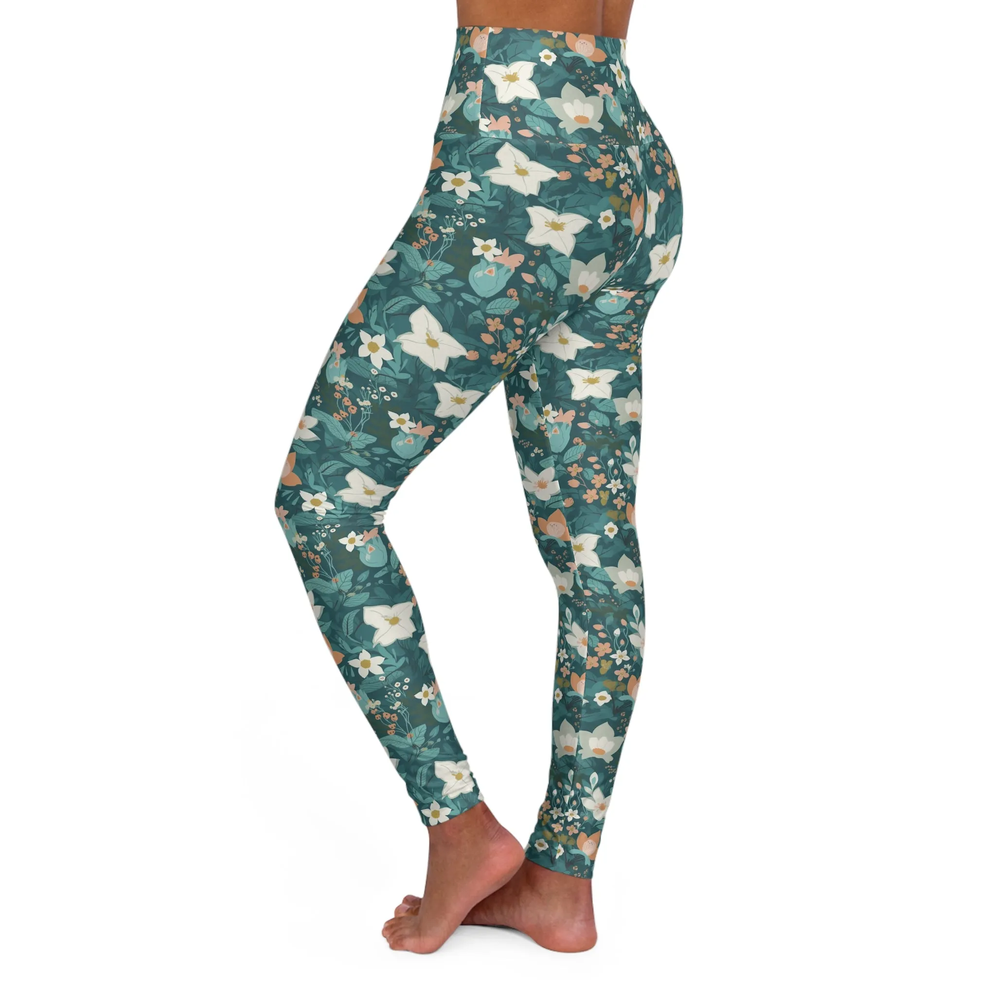 High Waisted Yoga Leggings - USA