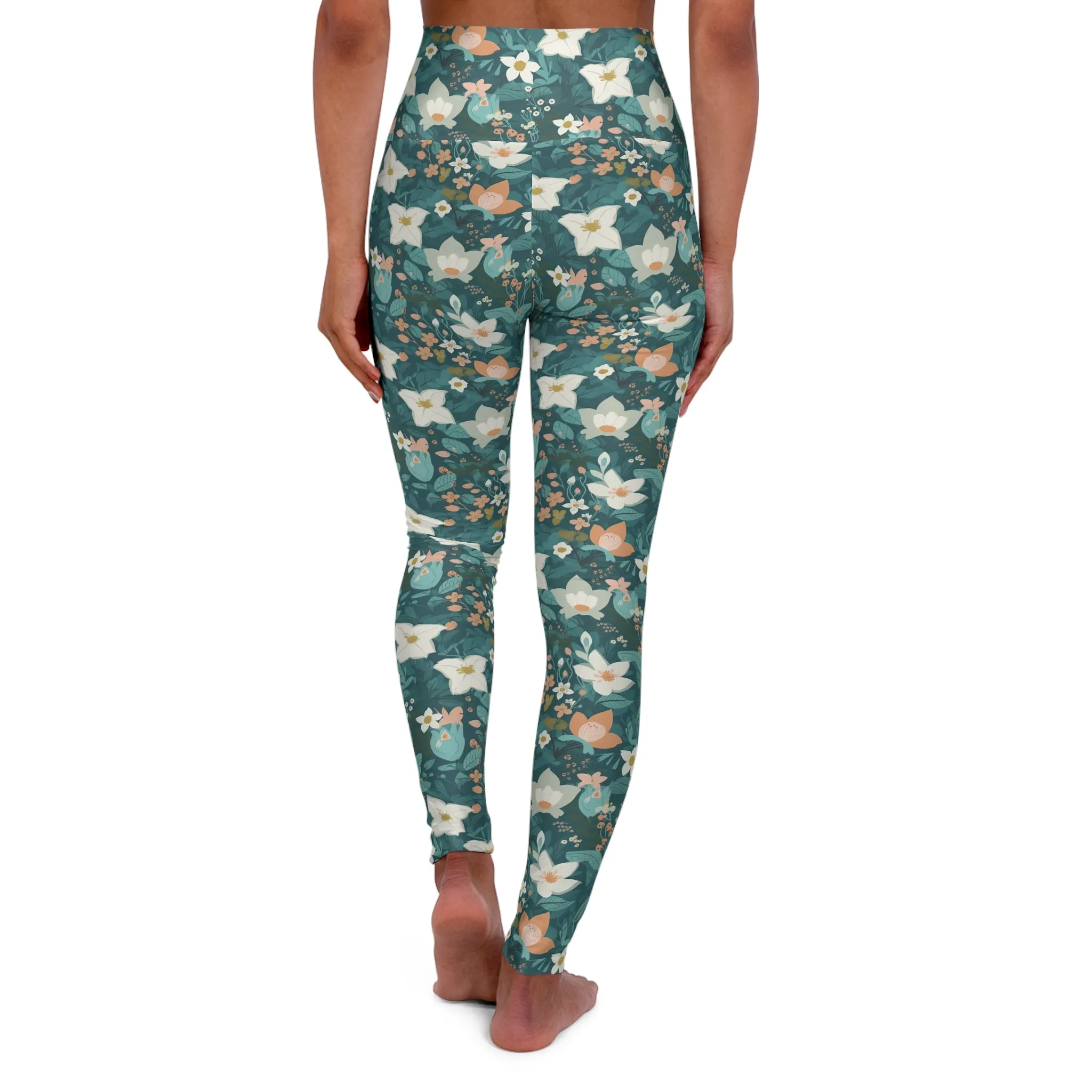 High Waisted Yoga Leggings - USA