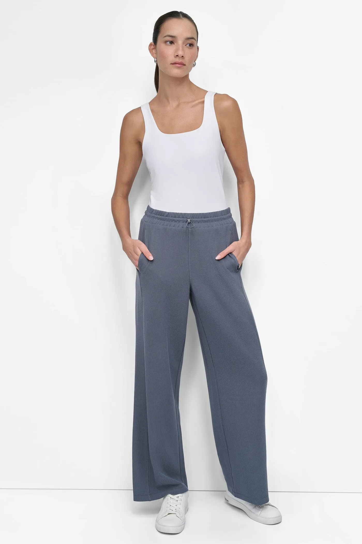 HIGHLINE RIB HIGH WAIST WIDE LEG 30IN PANT