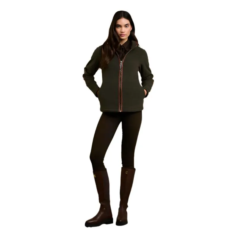 Holland Cooper Country Ladies Fleece Jacket - Khaki