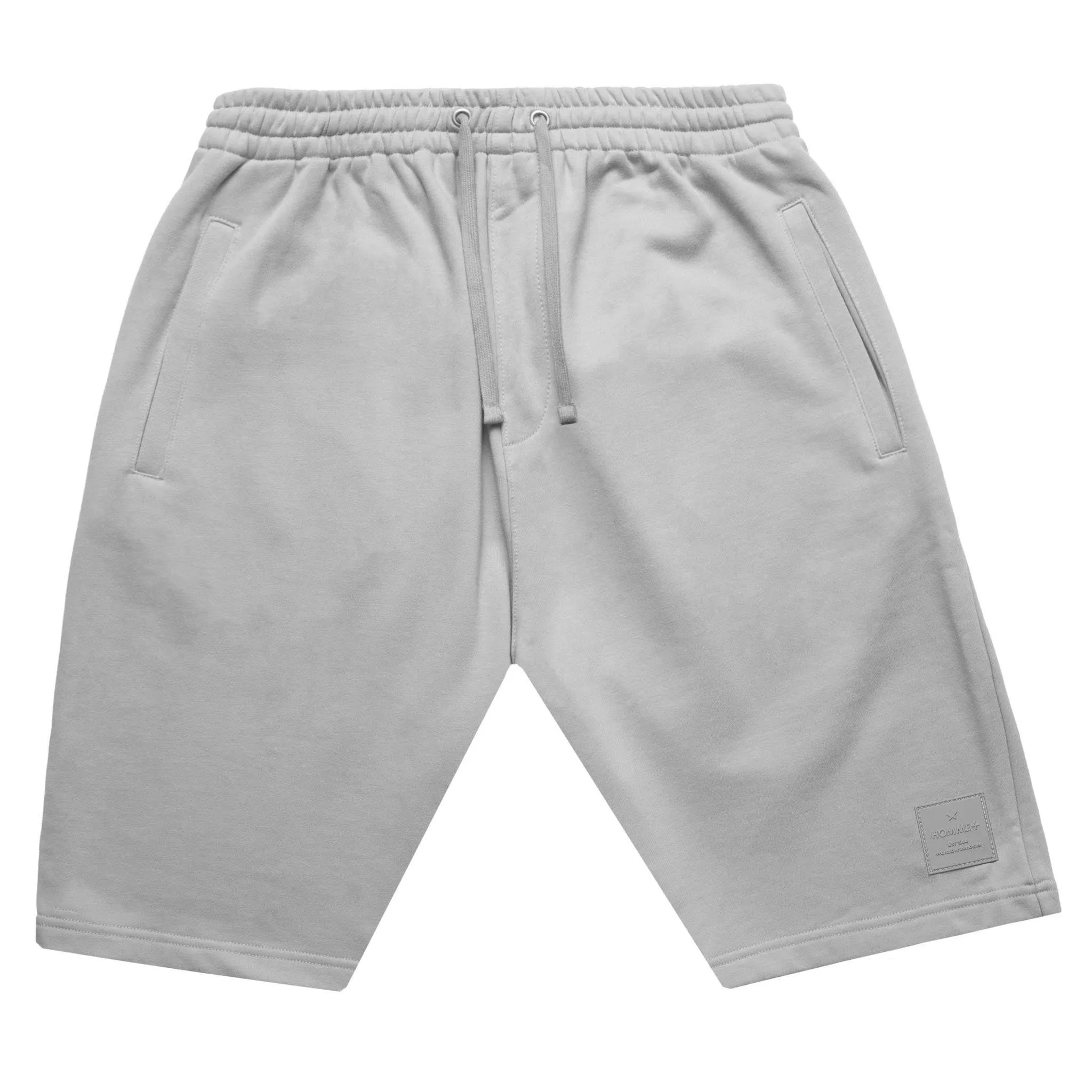 HOMME  Rubber Patch Shorts Grey