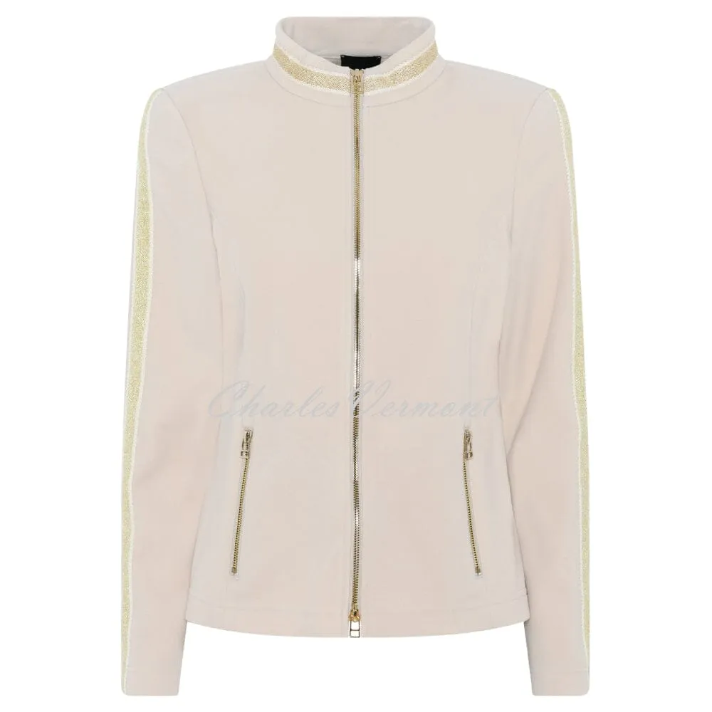 I'cona Luxe Fleece Jacket With Gold Detail - Style 67143-60089-14