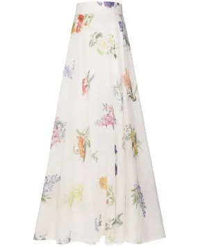 Ivory Botanical Natura Maxi Skirt