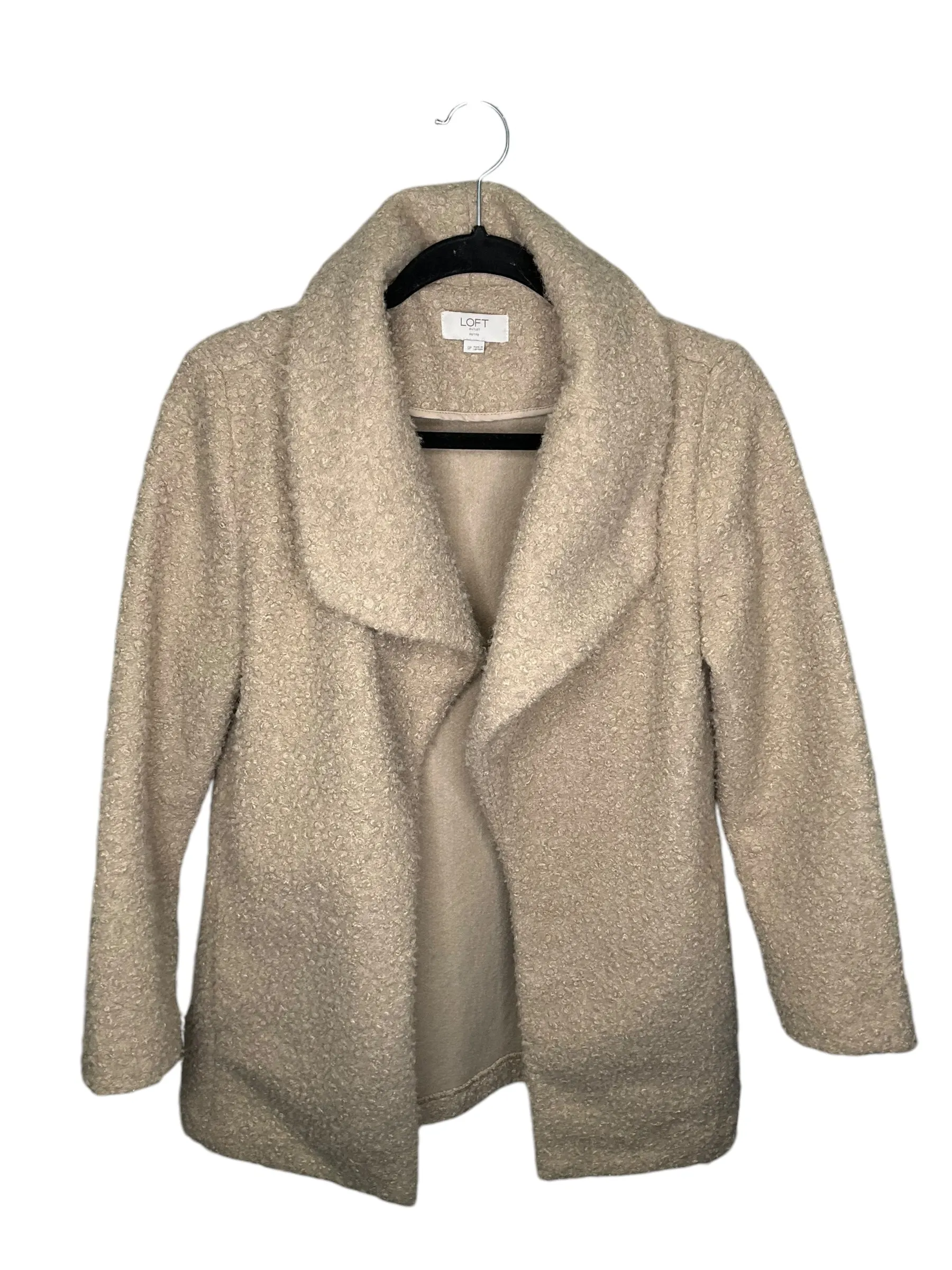 Jacket Fleece By Loft In Brown, Size: Sp