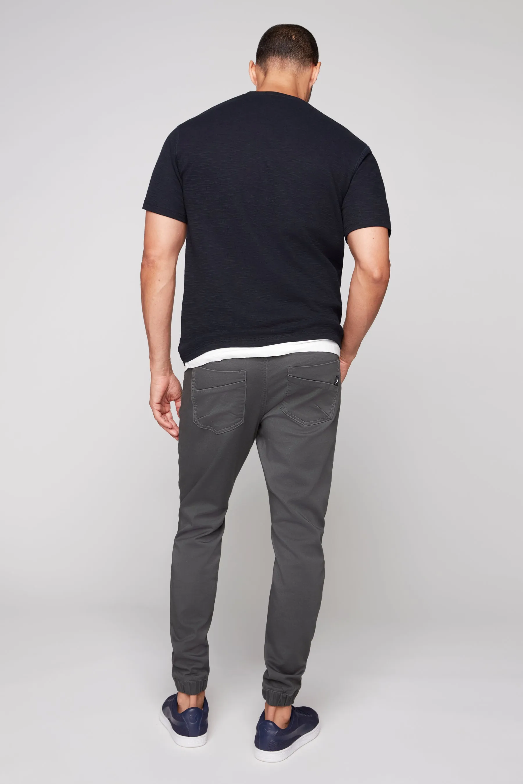 JAGGER - 5 Pocket Soft French Terry Classic Jogger - Dark Grey