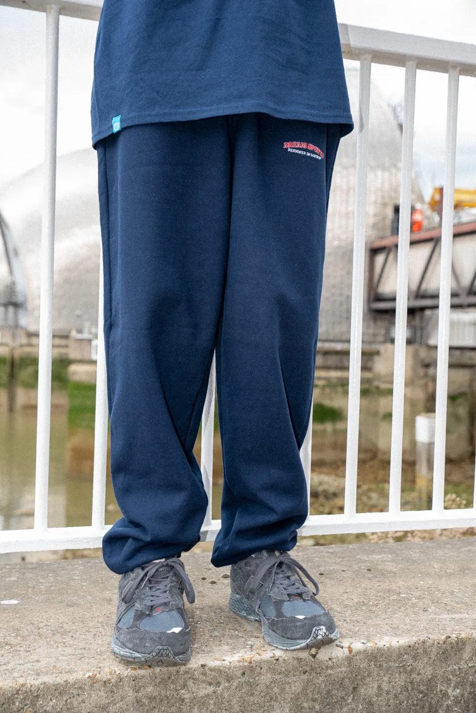 Joggers in Navy with Dream Sports Embroidery