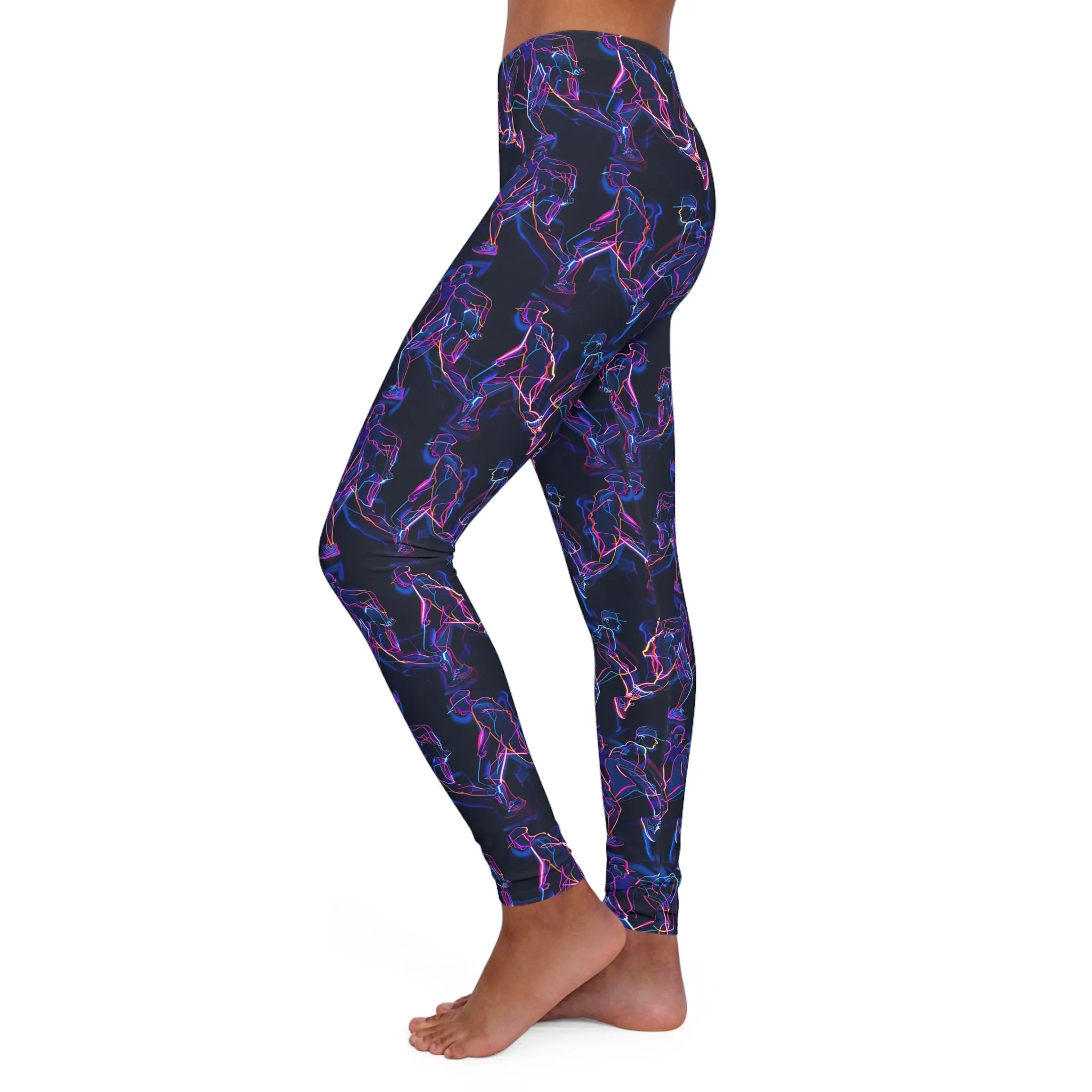 Jogging #2 Women's Spandex Leggings  - UK, USD, AUS