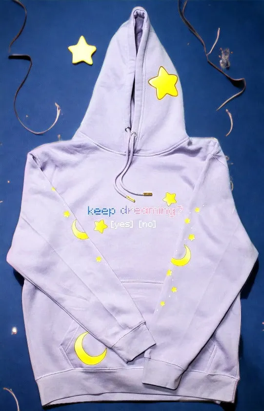 Keep Dreaming Pullover Hoodie Lilac