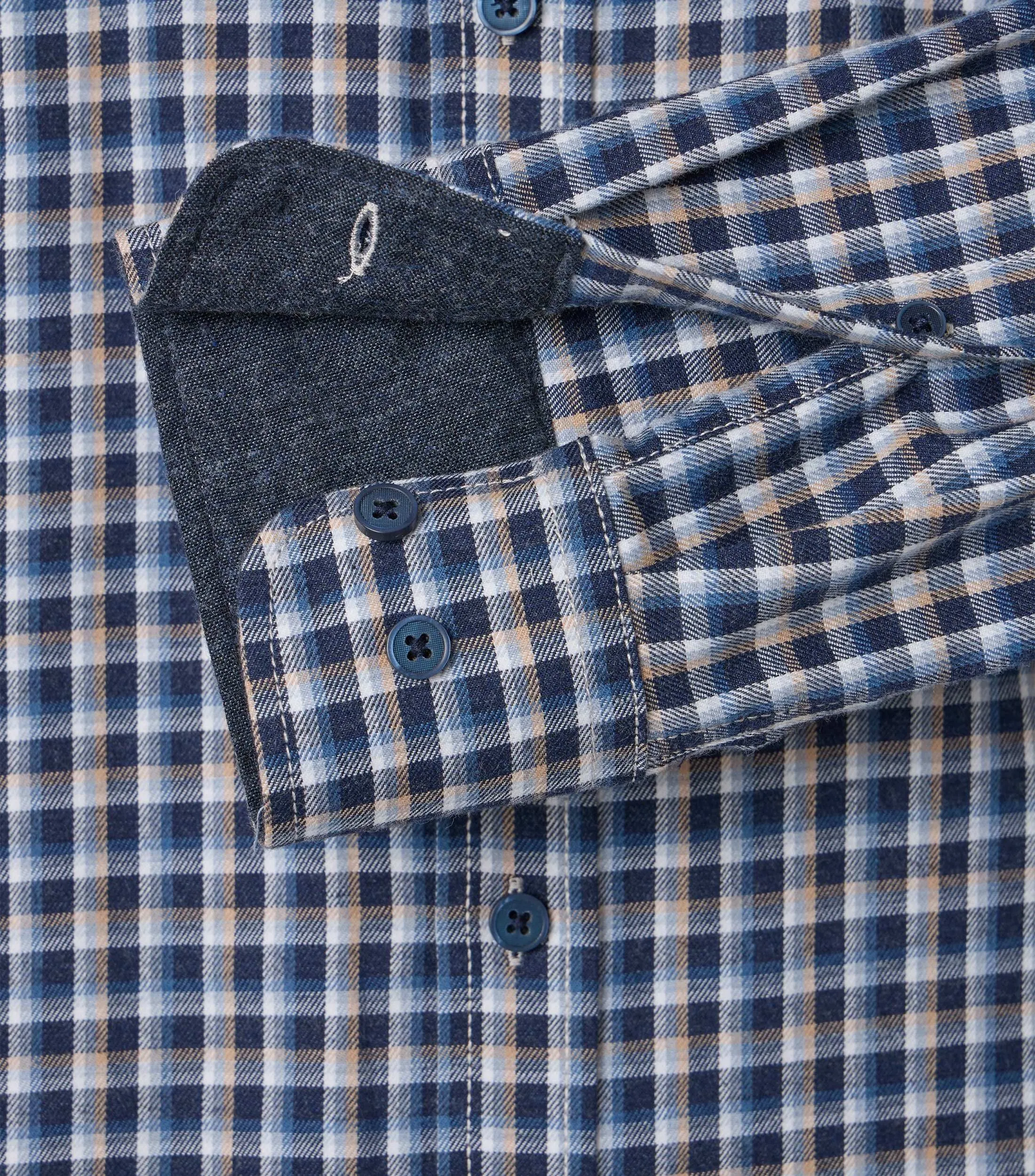 Kent Casual Fit Long Sleeve Check Shirt