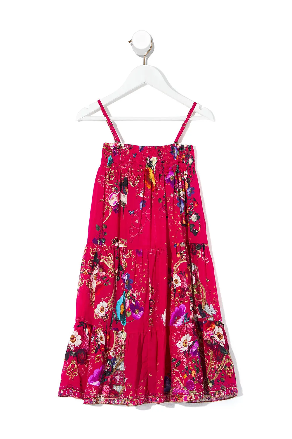 KIDS SHIRRED WAIST MAXI SKIRT BEAUTIFUL BEINGS