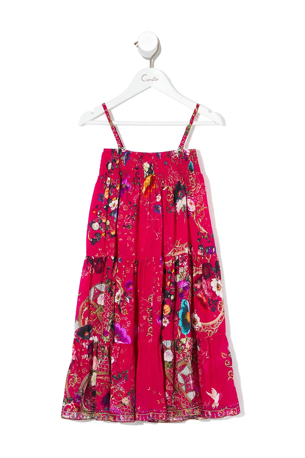 KIDS SHIRRED WAIST MAXI SKIRT BEAUTIFUL BEINGS