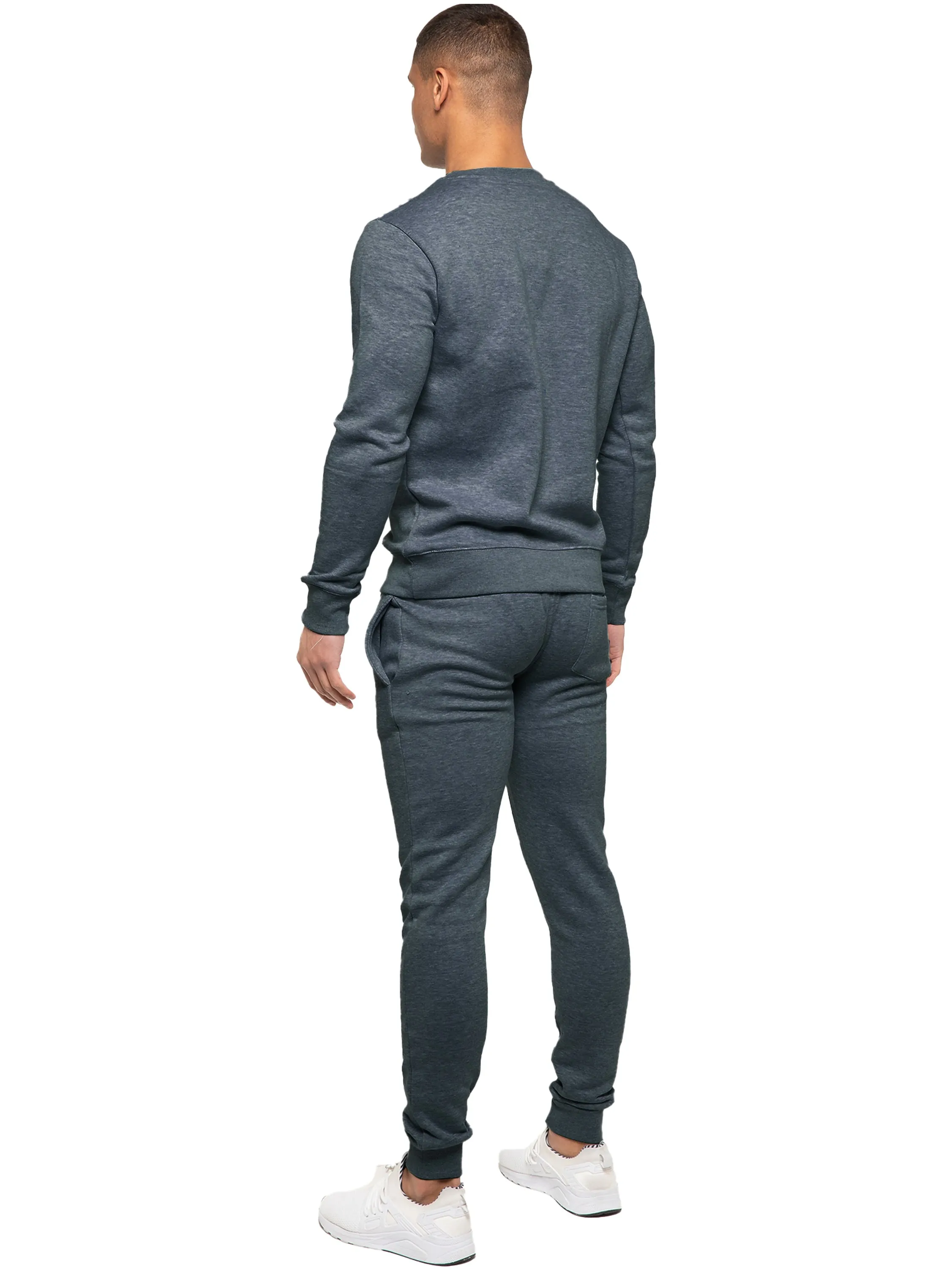 Kruze | Mens Crew Neck Sweatshirt Tracksuit Set