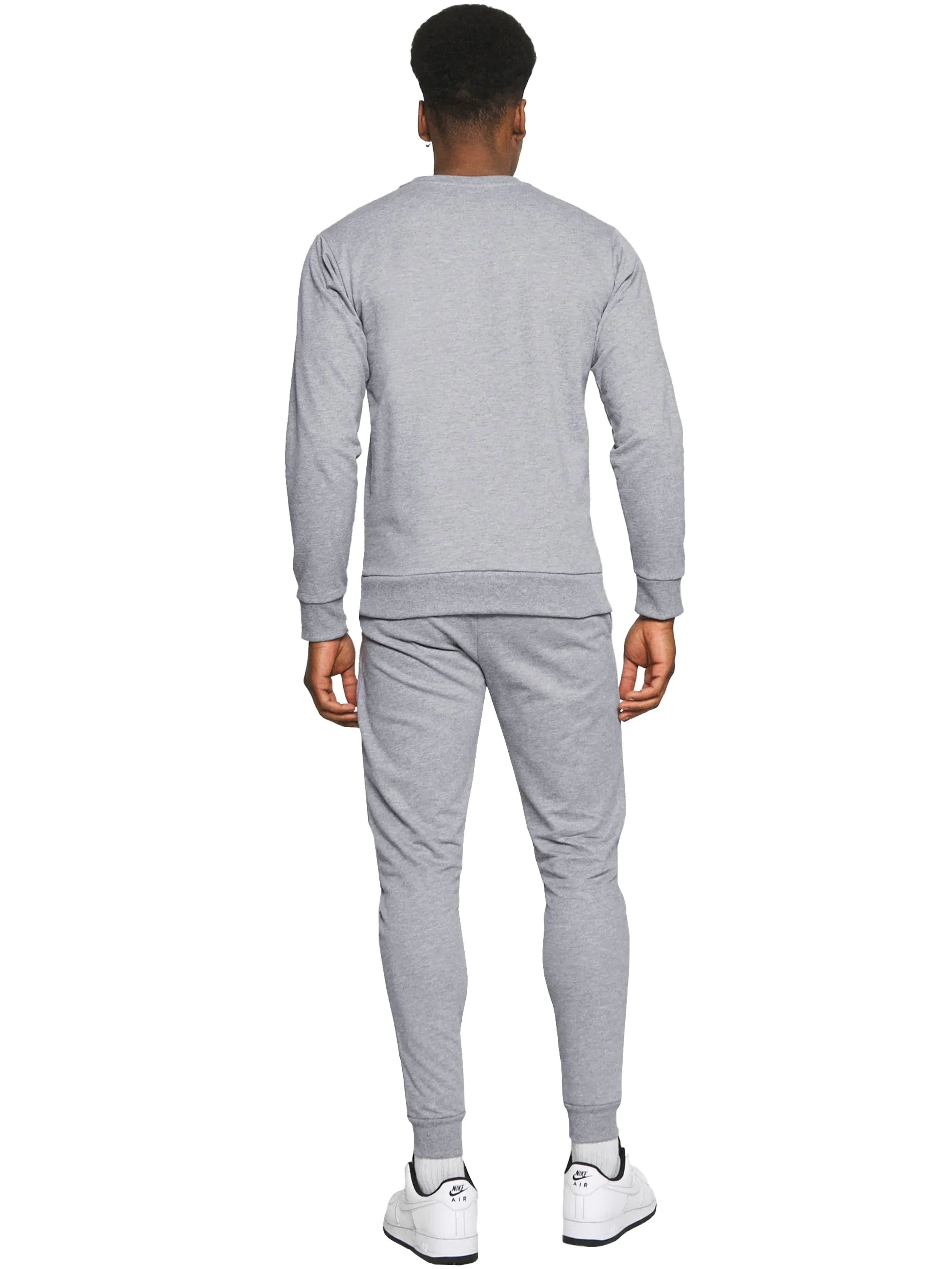 Kruze | Mens Crew Neck Sweatshirt Tracksuit Set