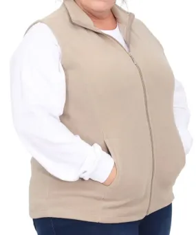 Ladies Sleeveless Fleece Jacket