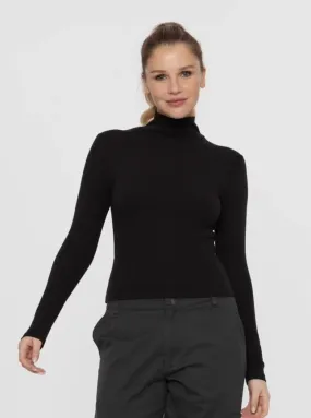 Layer with Me Ribbed Mock neck