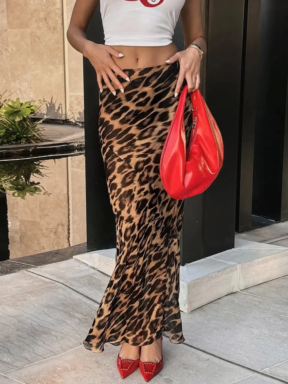 Leopard Chic Maxi Skirt