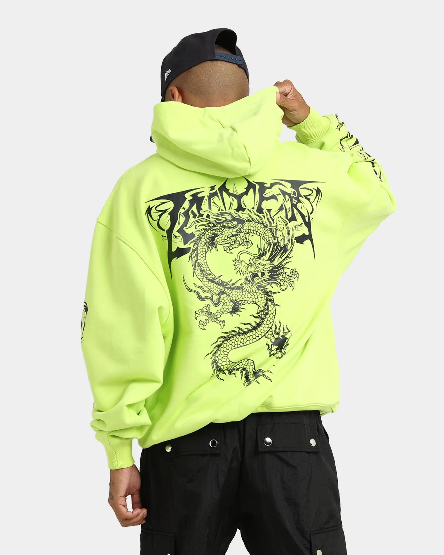 Loiter Anarchy Hoodie Neon Green