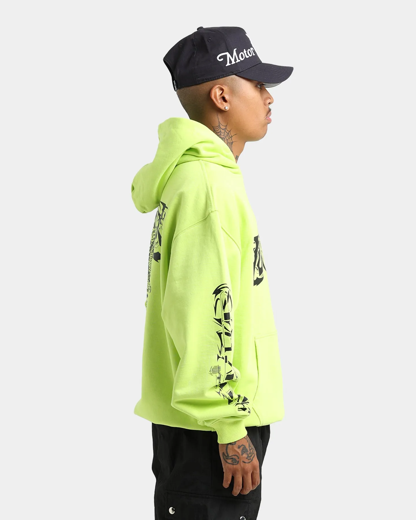 Loiter Anarchy Hoodie Neon Green