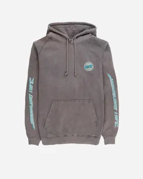 Lost Surfboards Raglan Hooded Sweatshirt-Vintage Grey