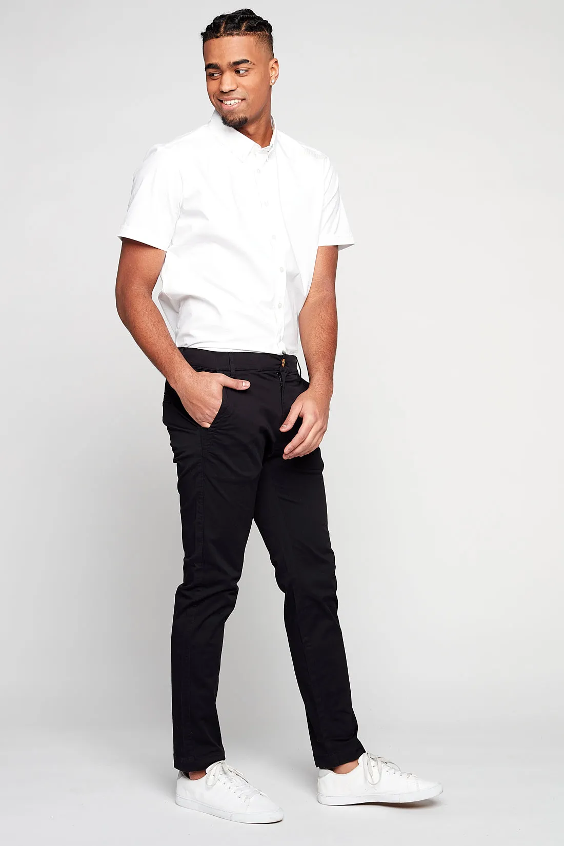 MARLEY - Slim Fit Chinos - Black