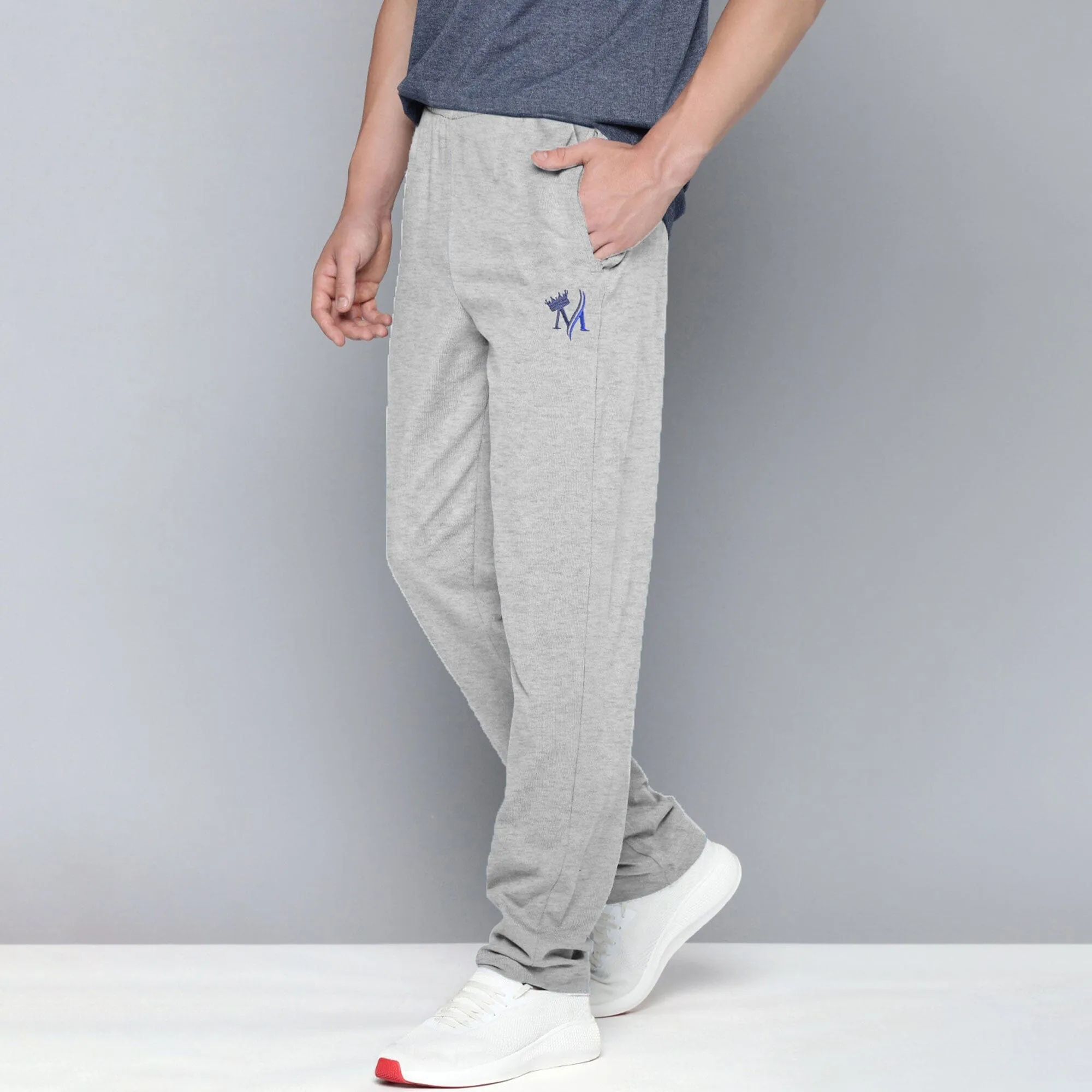 MAX 21 Men's Crown Embroidered Fleece Trousers