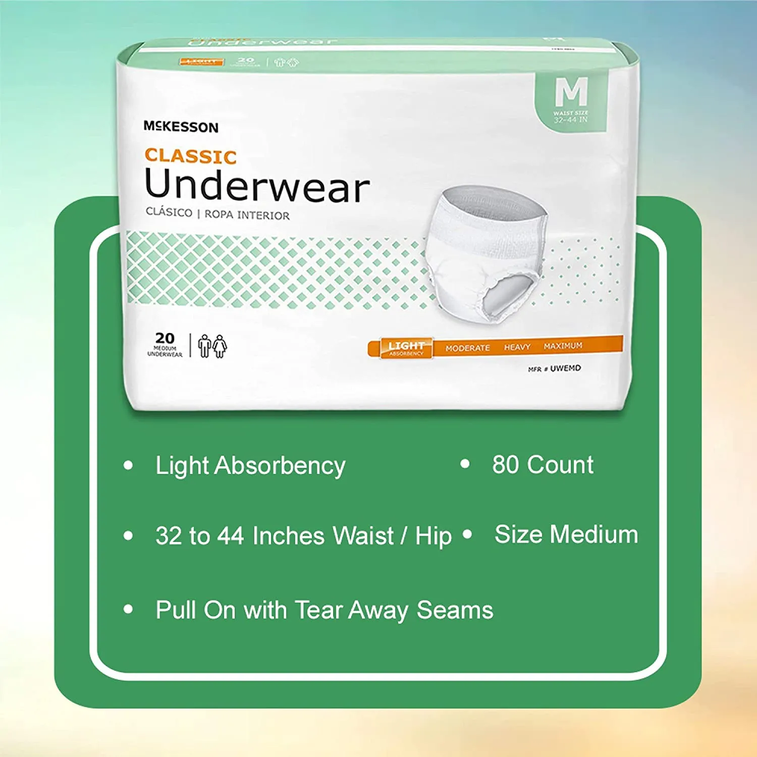 McKesson Classic Underwear