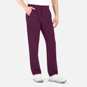 Men's Contrast Piping Cargo Pant by Maevn (Regular) XS-3XL /Wine