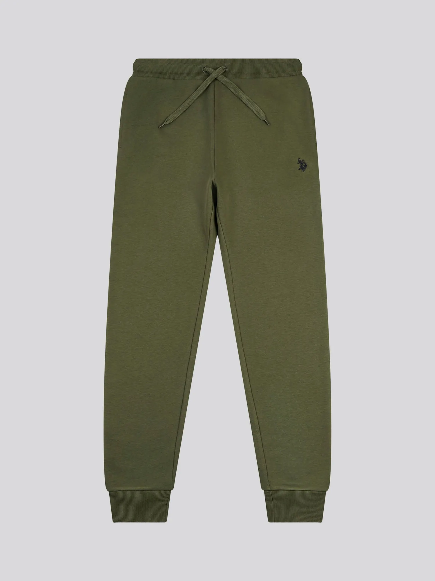 Mens Fleece Joggers in Army Green