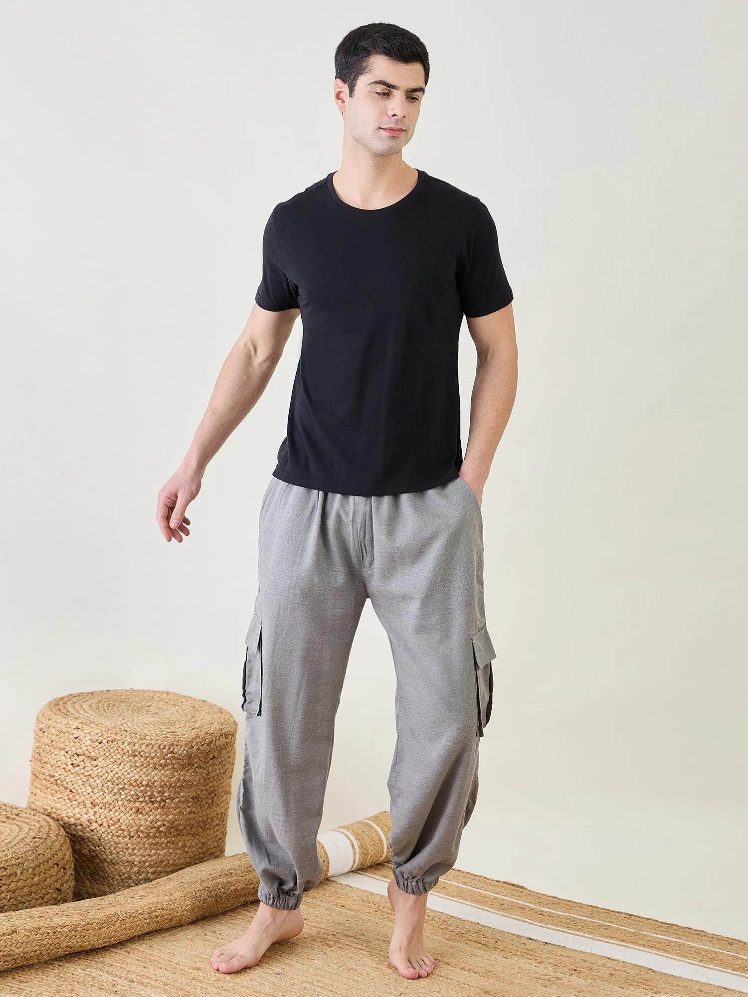 Mens Grey Joggers