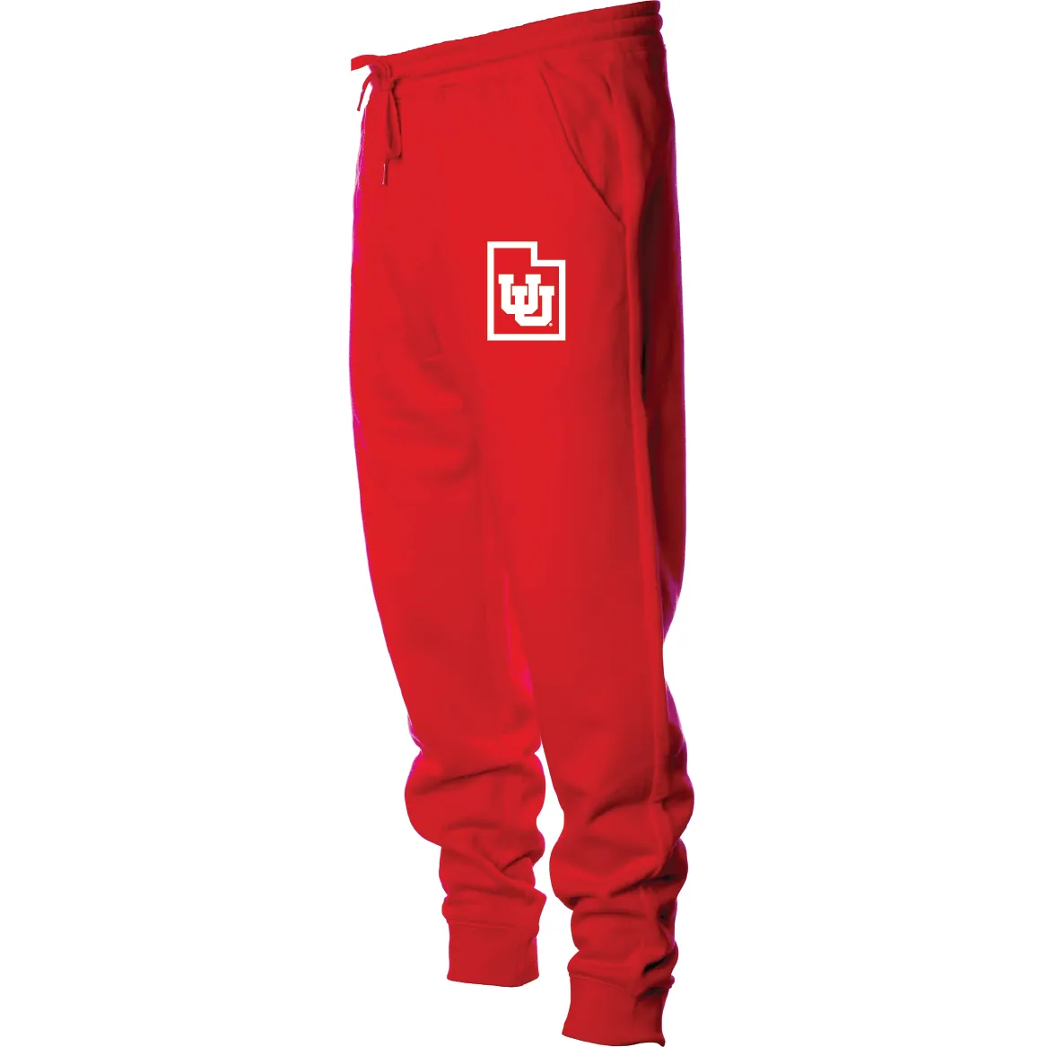 Men's Midweight Fleece Red Joggers